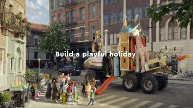 In 2022, LEGO unveiled its "biggest and most playful" holiday campaign on TV, online, and in Lego stores. The campaign storyline emphasizes that having fun together is best accomplished through play rather than perfect performance. This story was based on LEGO Group data, revealing that 84% of kids wish they could spend more time playing with their parents.