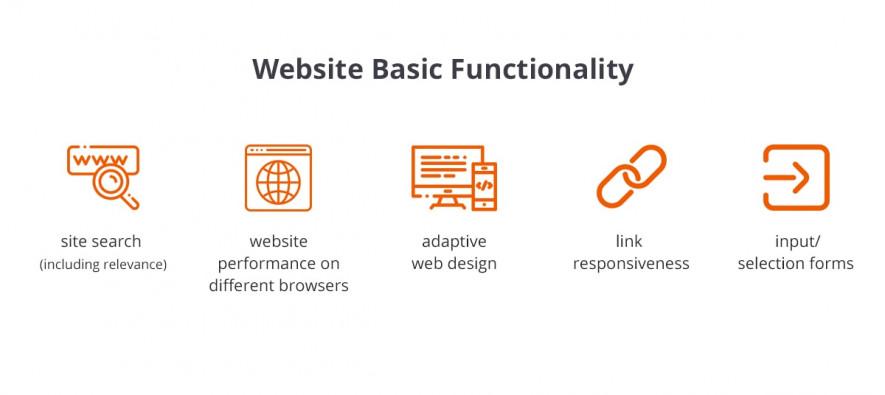 website ux basic functionality  